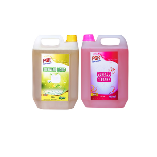 COMBO PGR DISHWASH 5L + PGR SURFACE & FLOOR CLEANER 5L